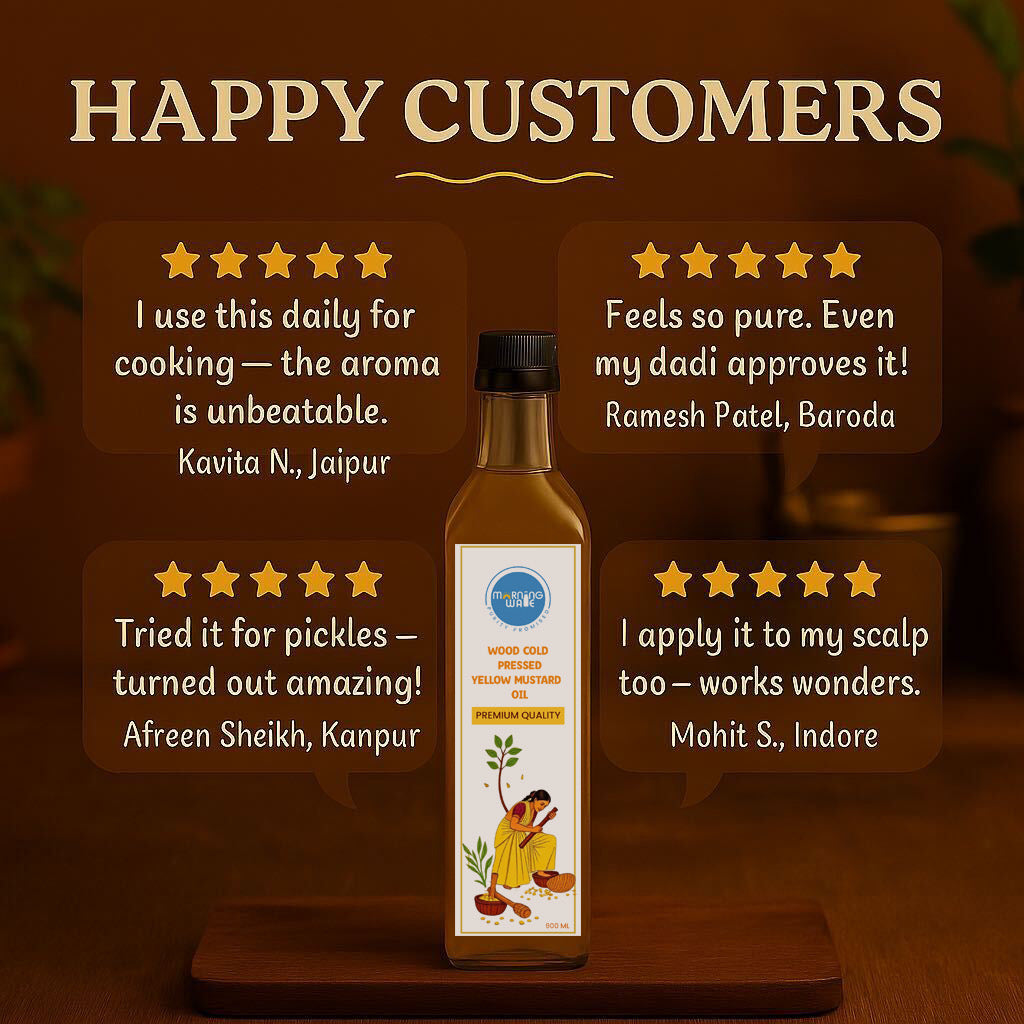 Wood Pressed Yellow Mustard Oil