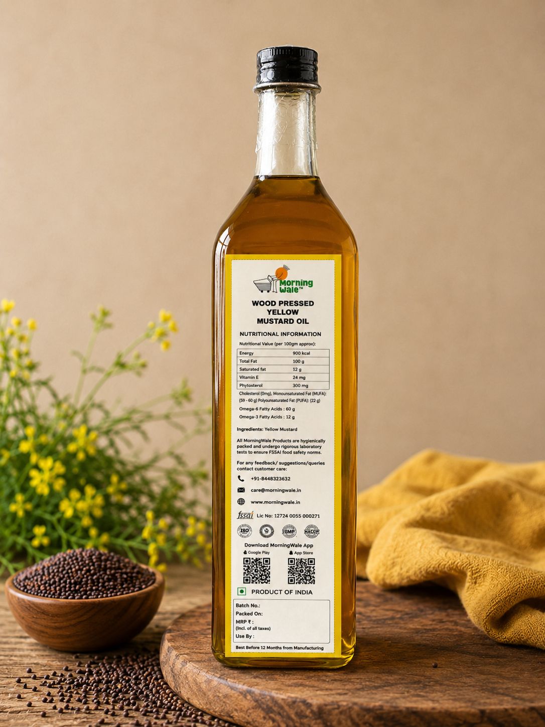 Wood Pressed Yellow Mustard Oil