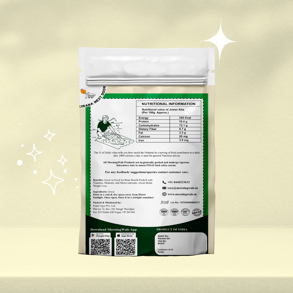 Organic Jowar Atta (Sorghum Flour)