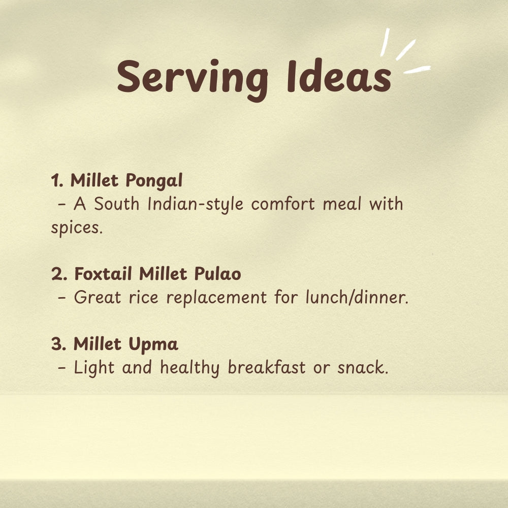 Organic Foxtail Millet