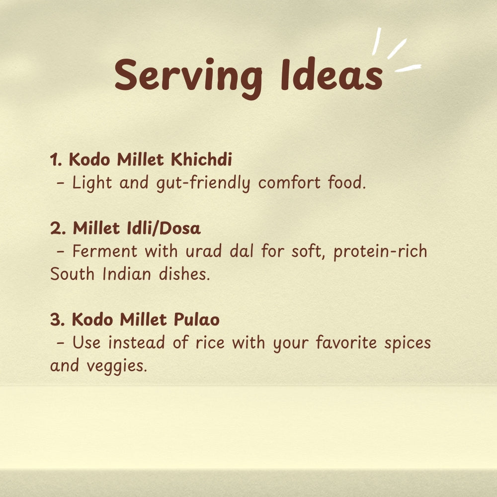 Organic Kodo Millet