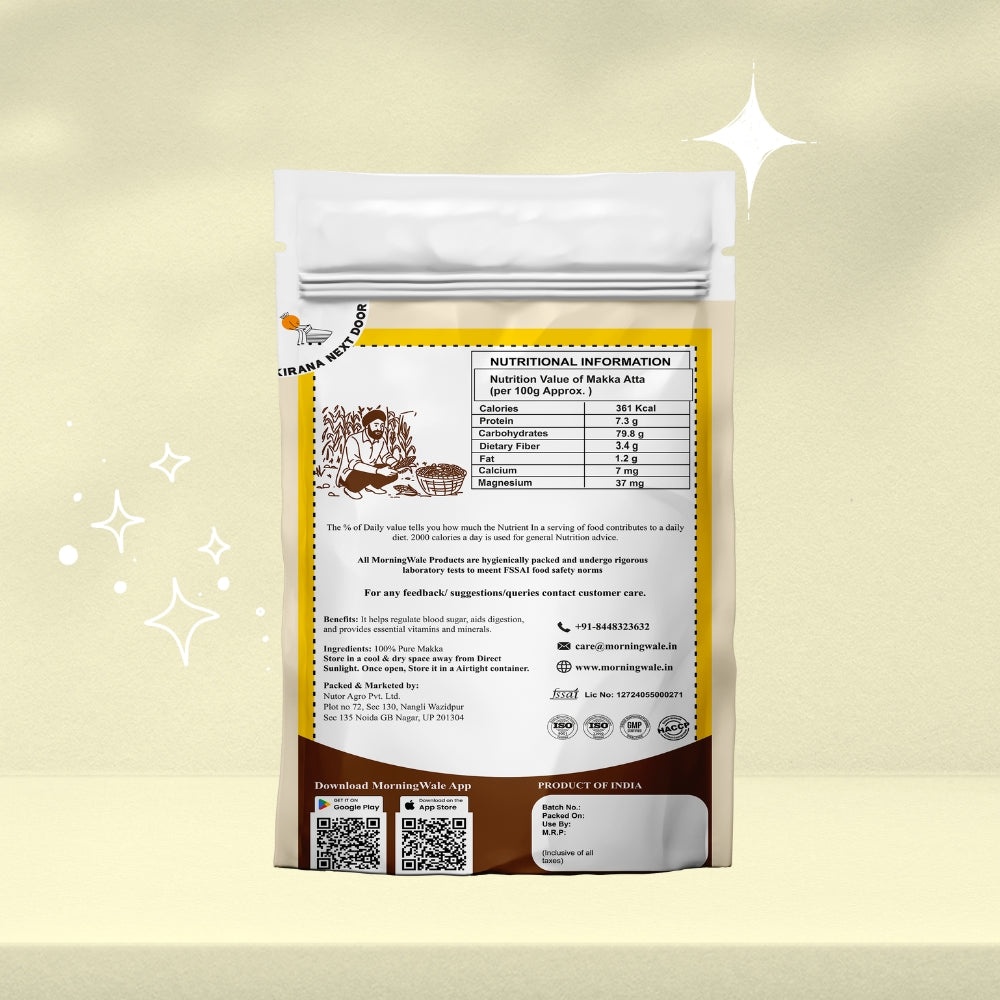 Organic Makka Atta